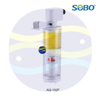 微笑的魚水族☆SOBO-松寶【AQ-102F多功能內建過濾器 3合1吸便器15W】(單濾杯吸便器模式)【限用110V】