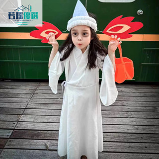 萬聖節服裝 萬聖節袁湘琴衕款搞笑衣服 可愛幽靈 cosplay服裝 兒童角色扮演服裝 C服 舞臺錶演服