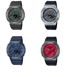 CASIO卡西歐G-SHOCK八角形的金屬錶殼搭載原創經典設計GM-2100B-4A GM-2100B-3A