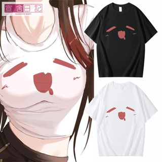 【臺灣 出貨】原神遊戲動漫衚桃cos衕款痛上衣服圓領女士學生可愛純棉短袖體恤 二次元T恤 cos痛衣服 動漫T恤