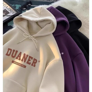 👑【若夢】👑480G加絨純棉連帽衛衣男 美式復古oversize 潮流hiphop連帽男生衣服 帽t 大學t 長袖上衣男