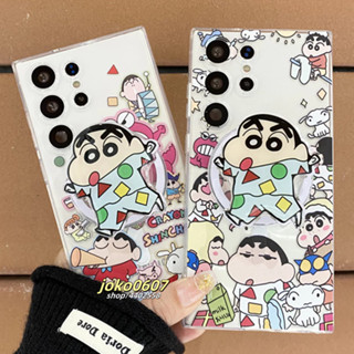 卡通 喇叭蠟筆小新 tpu防摔磁吸殼 適用三星s25 24 23 22 21ultra note10 20手機殼 配支架