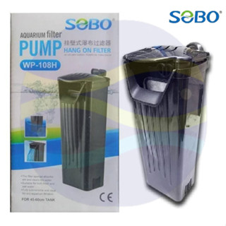 微笑的魚水族☆SOBO-松寶【WP-108H低水位過濾器200L/H】【限用110V】內掛式過濾器 烏龜缸沉水過濾