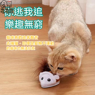 臺貨現貨🐱‍🐉【喵喵汪】逗貓玩具 電動老鼠 自動逗貓 模擬老鼠 寵物玩具 智慧逗貓 貓玩具 貓咪玩具 智慧感應 貓用品