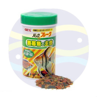 微笑的魚水族☆GEX-五味【熱帶魚薄片飼料 52g】(燈魚.孔雀魚)增進魚隻天然色澤