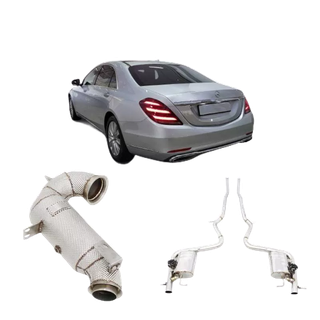 RES排氣管 賓士BENZ S-CLASS S320L 中段 電子閥門尾段 SS304不銹鋼 鈦合金【YGAUTO】