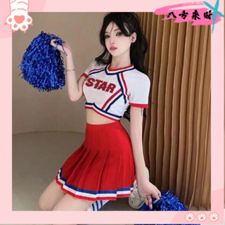 【優選好物】啦啦隊服裝 啦啦隊服 啦啦操服 女團服裝 gidle女團打歌服 運動會拉拉隊服 學生表演服 舞蹈表演服套裝女