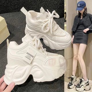 【臺灣出貨】超厚底鞋子 9cm 內增高老爹鞋 小個子顯高鞋子 韓版女鞋 高幫鞋 運動鞋 休閒鞋 鞋子 增高鞋 老爹鞋增高