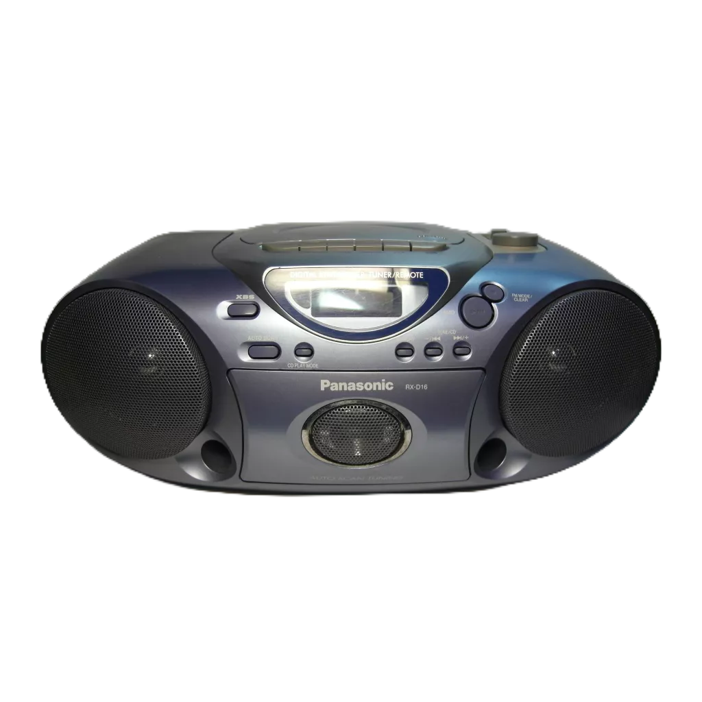 Panasonic國際牌手提 CD/FM/AM/卡帶  手提收音機 型號RX-D16LT 二手商品