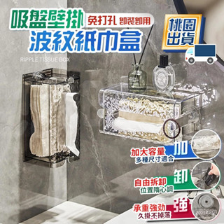 🔥桃園現貨🔥吸盤紙巾盒 吸盤面紙盒 洗臉巾收納盒 壁掛式面紙盒 廁所面紙盒 寬口面紙盒 廚房面紙盒 洗臉巾盒