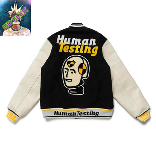 Human Made &ASAP Rocky robot embroidered baseball jacket