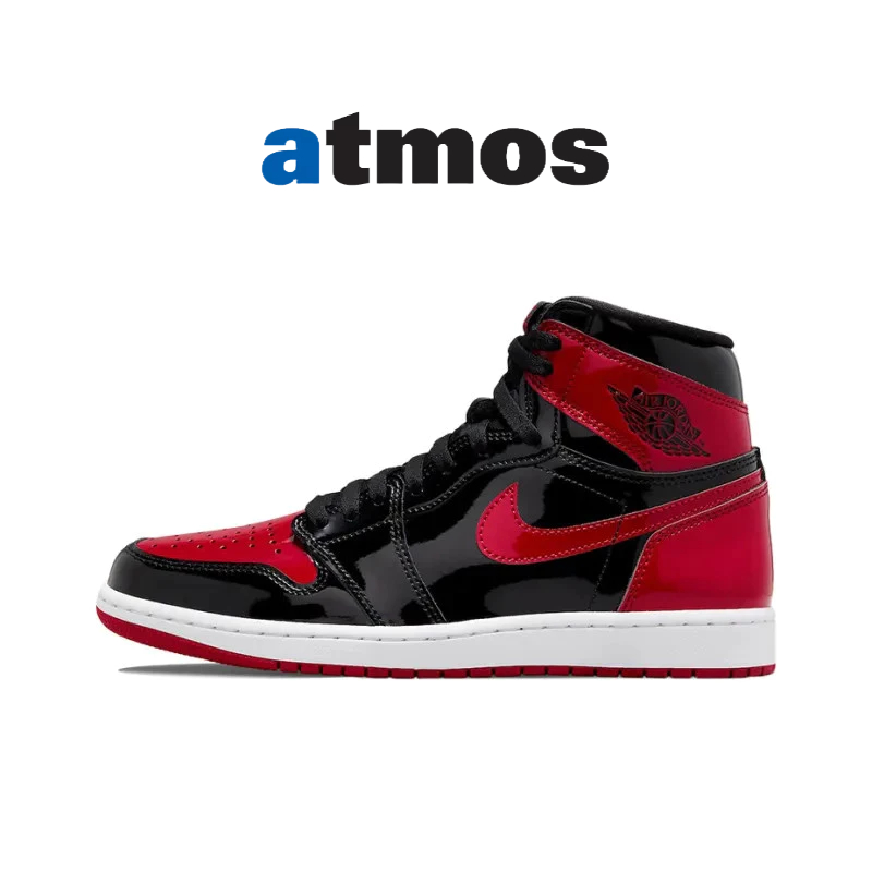 atmos . Jordan 1 Retro High OG Patent Bred 黑紅 AJ1 555088-063