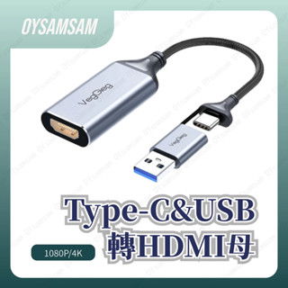 臺灣現貨 Type-C轉HDMI母頭 USB轉HDMI母頭 4K Android需支源螢幕輸出HDTV功能