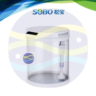 微笑的魚水族☆SOBO-松寶【Q6桌上型圓柱型魚缸 玻璃缸(11L)】USB上部過濾.LED套缸.溫度計