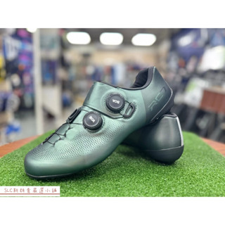 【SLC斯朗查嚴選小舖】SHIMANO SH-RC703 公路車鞋 自行車卡鞋 寬版 寬楦 灰綠色 全新公司貨