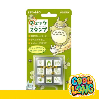 【COOLONG】吉卜力 迷你木頭印章組 九宮格迷你木頭 含印臺 龍貓 魔宮崎駿 手帳 日本