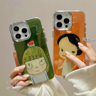 可愛 日系 藝術 奈良美智 防摔 氣墊 手機殼 iPhone 16 15 14 13 pro max 蘋果 情侶 保護殼