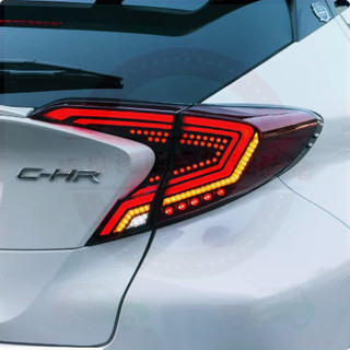 TOYOTA CHR 奕澤尾燈總成 18-23年 LED尾燈總成 跑馬 導光 流水方向燈 貫穿燈