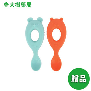 Nuby 幼兒學習湯匙二入組(圓柄) 加價購 [完全贈品] 廠商直送 大樹