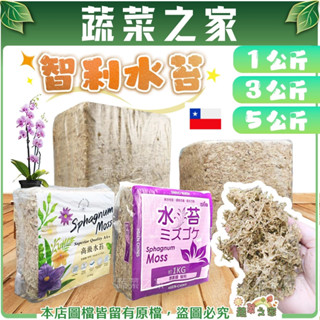【蔬菜之家滿額免運】智利水苔(水草)、5A水苔-1公斤、3公斤、5公斤(3種包裝可選) // 蘭花 鹿角蕨 植生板 苔蘚