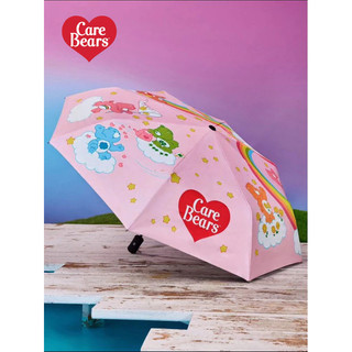 【阿柴選物店】現貨免運 正版授權 愛心熊Care Bears 彩虹熊圖案自動開合三折雨傘 防曬遮陽傘 可愛造型自動傘