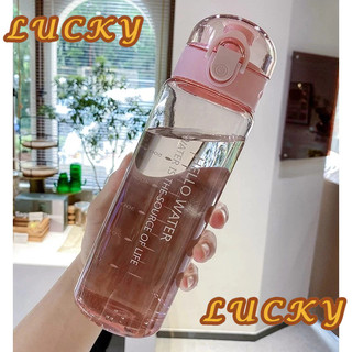 [台灣現貨]【韓風透明簡約 780ml PC水杯】🔥健身 提水杯 水杯 環保杯 隨行杯 水壺 LUCKY