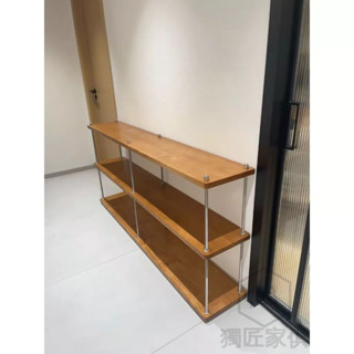 新品特惠 ▮獨匠▮ 含稅免運 實木置物架 客廳 書架 陽臺 花架 大承重 多層 可調節層高 廚房 破損包賠 可客製化尺寸