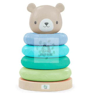 新品上市 Kids II ingenuity 寶寶疊疊樂-逗趣小熊 疊疊樂 套圈圈疊疊樂 寶寶疊疊 手眼訓練玩具 甜甜圈