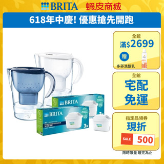 【BRITA官方】Marella馬利拉 MXPRO濾水壺+6入MXPRO全效型濾芯(共7芯)