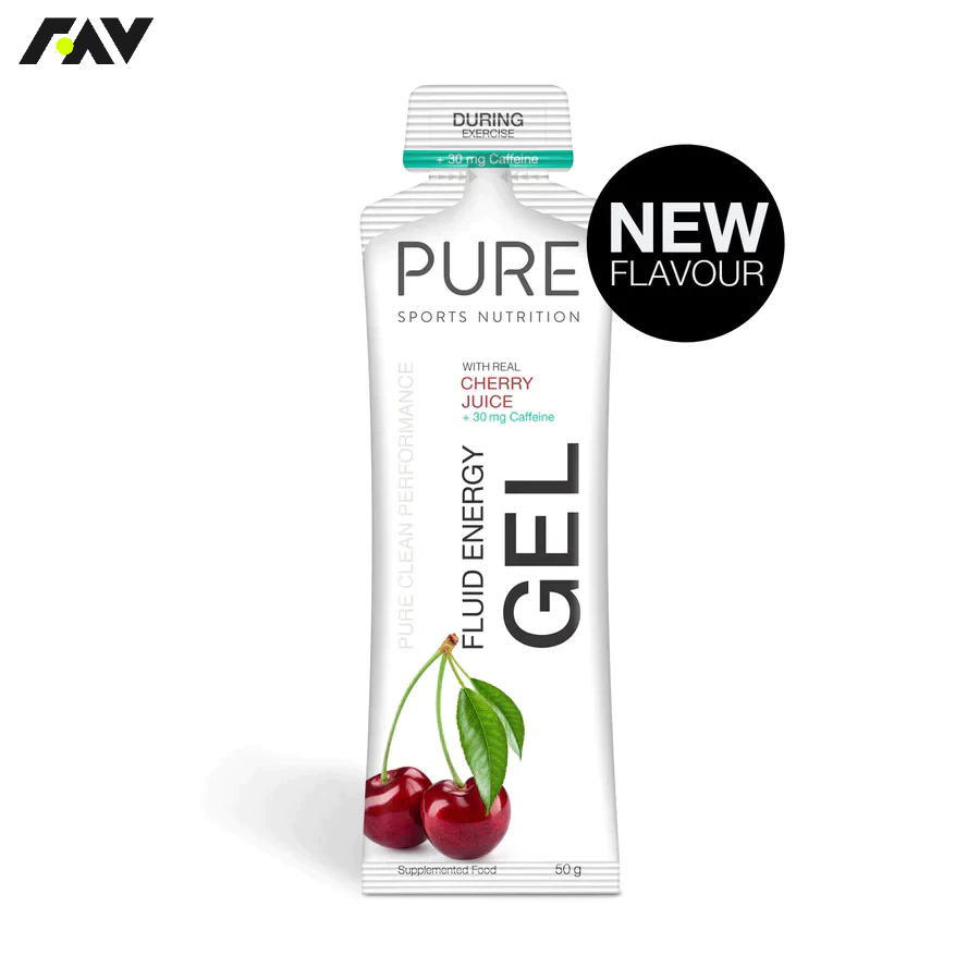 【FAV 運動補給】★紐西蘭 PURE 天然果膠- 櫻桃+咖啡因(50g)