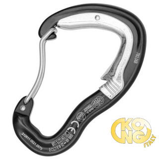 義大利 KONG 鉤環 Ergo Open Latch 兩段安全鋼絲鉤環 27kN