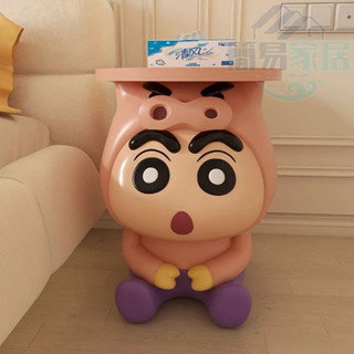 簡易家居 免運 蠟筆小新小茶幾【時代精品】茶几 角幾 邊幾 沙發邊幾 客廳沙發邊幾櫃 可移動角幾 落地床頭櫃 裝飾品擺件