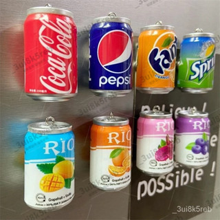可愛可口可樂冰箱貼個性創意磁貼3d立體磁性貼冰箱裝飾貼冰箱磁鐵 QQI6