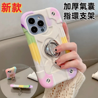 三防盔甲 氣囊防摔 指環支架 全包防摔 保護殼 適用 蘋果 iPhone 16 15 14 13 Pro max 手機殼