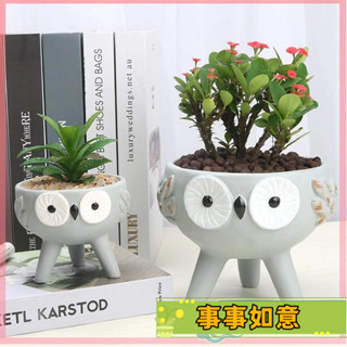 【優選好物】花瓶 花器 花盆 創意花瓶 桌上花瓶 多肉花瓶創意卡通動物綠植拼盤多肉植物花盆裝飾微景觀盆栽陶瓷花器