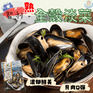 【漁家小妹】 全殼淡菜 淡菜 孔雀蛤 半殼淡菜 綠殼淡菜 飽滿厚實 半殼貽貝 半殼淡菜 半殼貽貝 貽貝 貝類