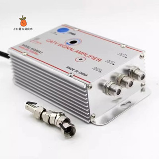 免運 110V220V有線電視訊號放大器 1進3出 強波器.分配器 調斜率 30db 增益可調