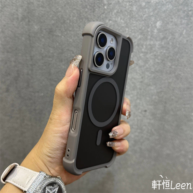四角加高加厚 磁吸 防摔殼 適用 iPhone 17 16 15 14 13 12 11 Pro Max 手機殼 保護殼