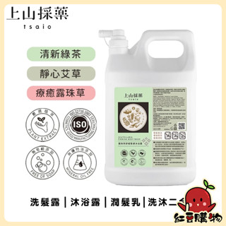【24H出貨】上山採藥 詩芙儂 4L 綠茶 艾草 沐浴乳 洗髮精 潤髮乳 補充包 沐浴精 洗髮乳 護髮乳 沐浴露 加侖桶