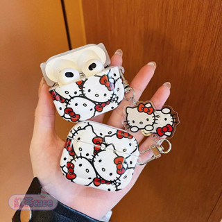 滿屏kitty 適用於Airpods4代 3代 1/2代 藍芽無線耳機殼Airpods pro/pro2 防摔耳機套