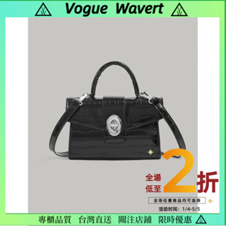 臺灣出貨 2025新款單肩小方包 小眾設計感鱷魚紋手提包 高級質感斜挎女生小包包