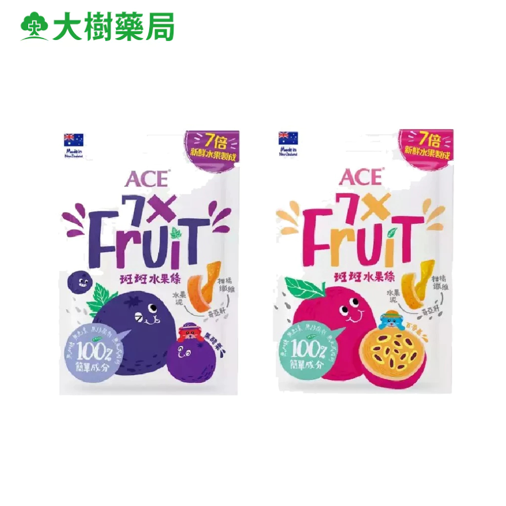 【ACE】斑斑水果條 32g/袋 (百香果+奇亞籽/黑醋栗+奇亞籽) 大樹