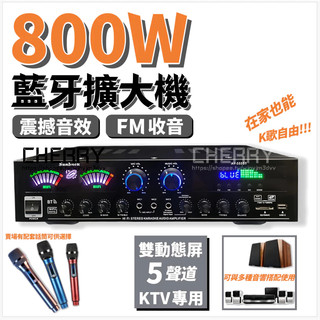 【免運+隔日達】110V擴大機 卡拉ok擴大機 內建5.0藍芽 5.1聲道擴大機 音響播放器 家用功放機 藍芽擴大機
