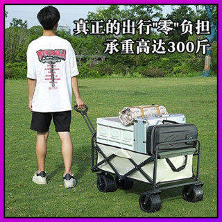 露營推車 戶外折疊手推車 露營推車可折疊戶外手推野餐車營地拖車拉桿小拉車野營車 露營車 摺疊推車 折疊手推車