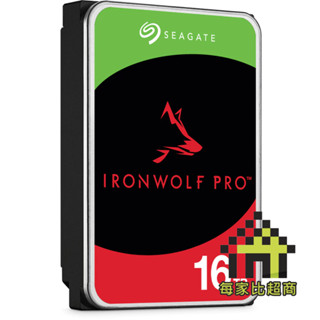 希捷 IronWolf Pro 16TB ST16000NT001 3.5吋 SATA3 硬碟 Seagate【每家比】