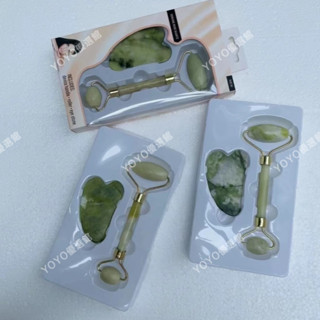 臺灣免運 🥇YOYO🎉工廠直供玉石滾輪按摩臉部面部按摩器滾輪美容器刮板痧養顏 按摩 刮痧 美容院 禮品 新款 原廠正品