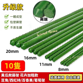 🔥免運 送配件🤩花架爬藤架 庭院葡萄架子 包塑鋼管植物支撐桿 支架 豆角黃瓜架 園藝花支架 植物花架 爬藤架 滿300出