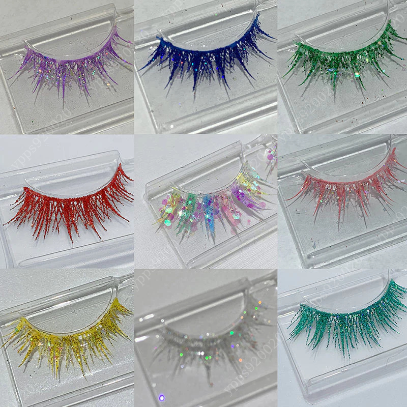 ⭐彩色假睫毛⭐彩色睫毛 cos假睫毛 舞台假睫毛 睫毛 亮片假睫毛 人魚睫毛 仙子睫毛 水鉆睫毛 極石 寶石之國