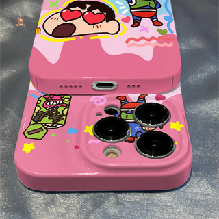 2026新品推薦🔥蠟筆小新蘋果15手機殼iPhone14P🔥roMax全包13Pro簡約12MINI高級感 熱門手機