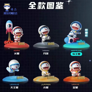 🌸2025熱賣款🌸哆啦a夢快樂星球系列盲盒可愛潮玩手辦桌 💎面手機支架汽車裝飾禮物🎁
